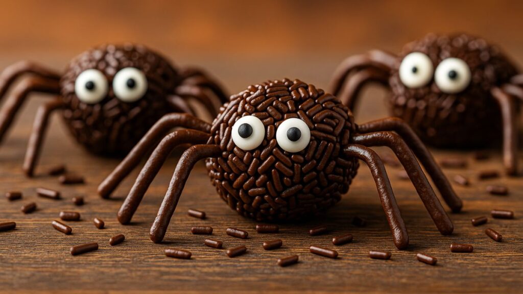 Receita de brigadeiro de aranha para o Haloowen